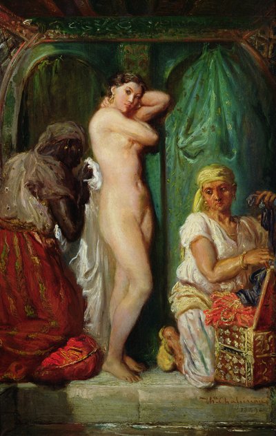 Das Bad im Harem, 1849 von Théodore Chassériau