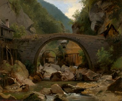 Bergbach in der Auvergne von Pierre Etienne Theodore Rousseau