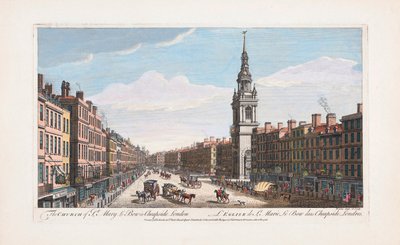 St. Mary le Bow Kirche, London von Thomas (after) Bowles