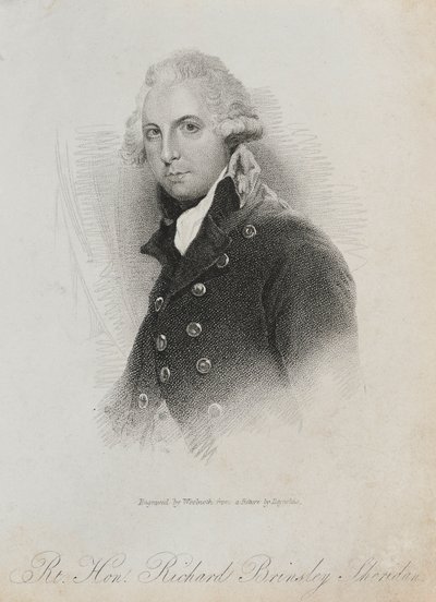 Rt. Hon. Richard Brinsley Sheridan, 1823 von Thomas A. Woolnoth