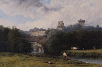 Schloss Warwick vom Fluss aus von Thomas Baker