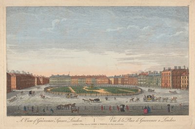 Ansicht des Grosvenor Square, London von Thomas Bowles