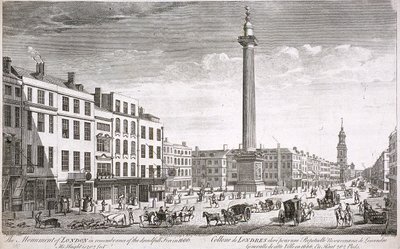 Fish Street Hill, London, ca. 1750 von Thomas Bowles
