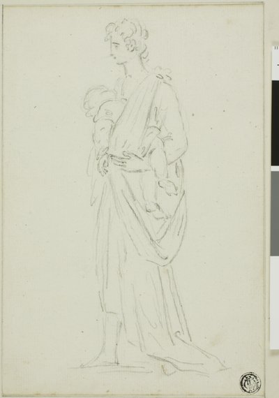 Frau mit Baby von Thomas Burke