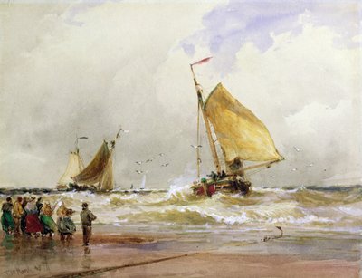 Strand von Scheveningen von Thomas Bush Hardy