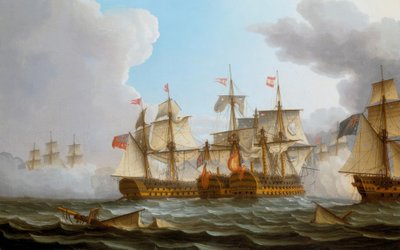 Die Schlacht von Kap St. Vincent von Thomas Buttersworth