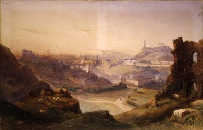 Edinburgh von den Salisbury Crags von Thomas Charles Leeson Rowbotham