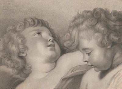 Zwei Köpfe von Putten von Thomas Cheesman