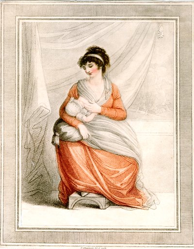 Frau beim Stillen, ca. 1780-1820 von Thomas Cheesman