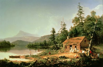 Heim im Wald, 1847 von Thomas Cole
