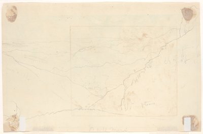 Berglandschaft (verso) von Thomas Cole