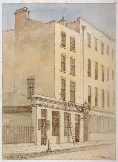 Bride Lane, City of London von Thomas Colman Dibdin