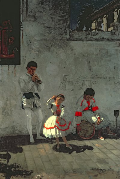 Straßenszene in Sevilla von Thomas Cowperthwait Eakins