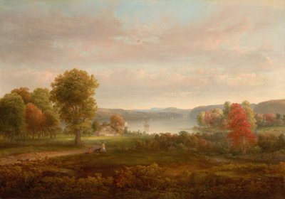 Blick auf den Hudson im Herbst, 1850 von Thomas Doughty