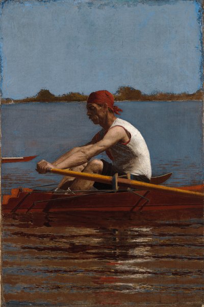 John Biglin in einem Einer-Ruderboot von Thomas Eakins
