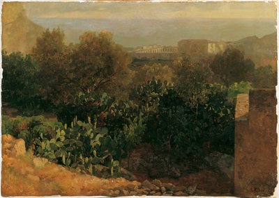 Südliche Landschaft mit Kakteen von Thomas Ender