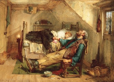 Erschöpft, 1868 von Thomas Faed