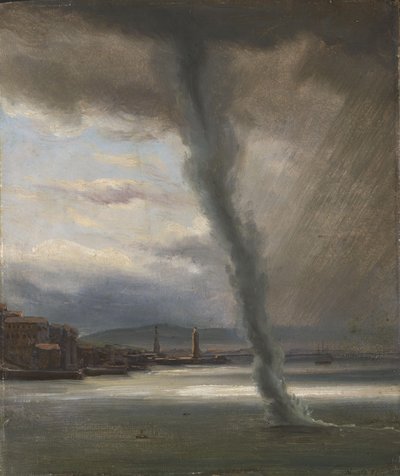 Ein Wasserwirbel in der Bucht von Neapel von Thomas Fearnley