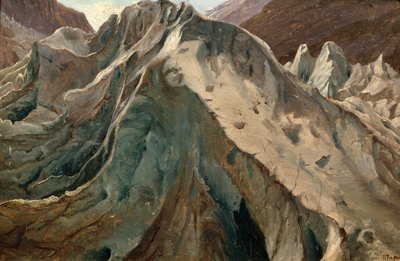 Studie vom Grindelwald-Gletscher von Thomas Fearnley