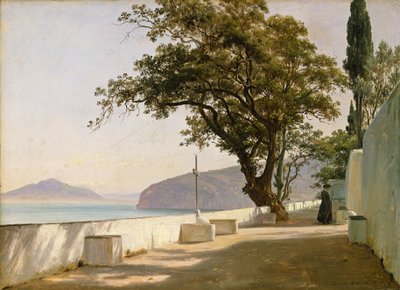 Terrasse mit Eiche, Sorrent von Thomas Fearnley