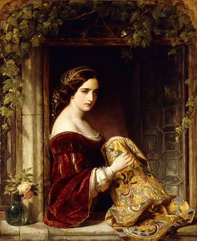 Warten, 1860 von Thomas Francis Dicksee
