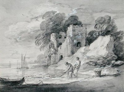 Das Ziehen des Seine-Netzes von Thomas Gainsborough