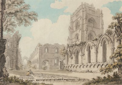 Fountains Abbey, unbekanntes Datum von Thomas Hearne