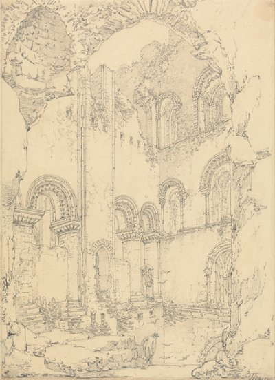 Gundulfs Turm, Rochester Kathedrale, Kent von Thomas Hearne