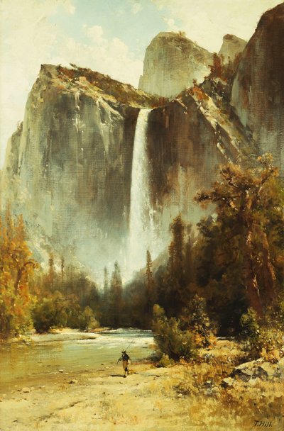 Bridal Falls, Yosemite von Thomas Hill