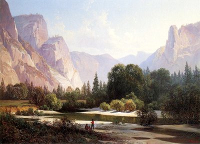 Piute-Indianerlager, Yosemite, 1890 von Thomas Hill