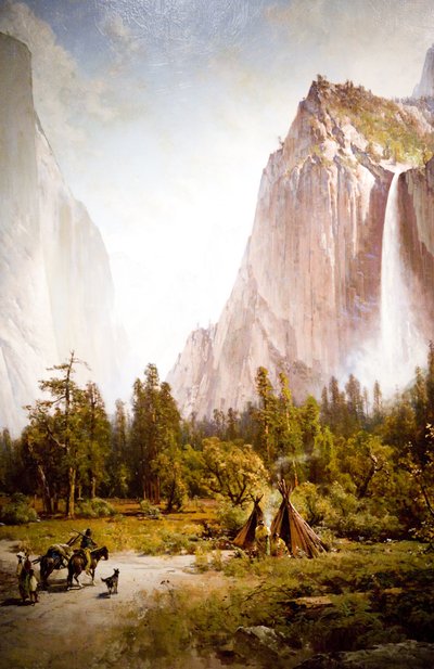 Yosemite-Tal (El Capitan & Bridal Veil Falls) von Thomas Hill