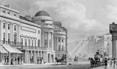 Harmonic Institution, Regent Street, London. 1827 von Thomas Hosmer Shepherd