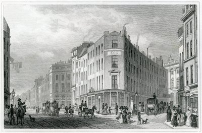 Piccadilly, von Coventry Street, 1830 von Thomas Hosmer Shepherd