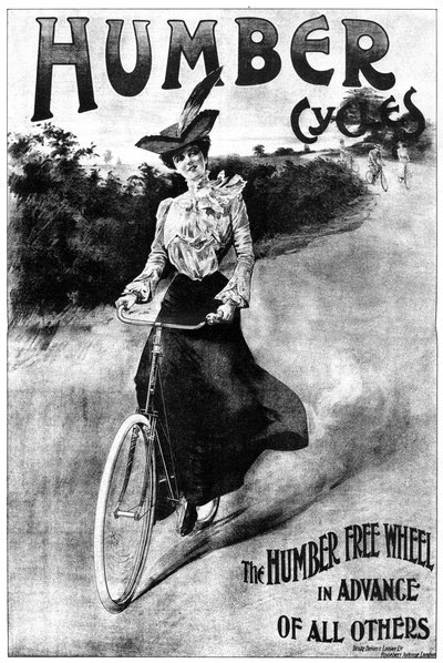 Werbung für Humber Fahrräder, 1902-1903 von Thomas Humber