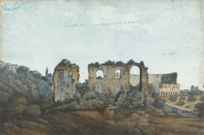 Das Claudianische Aquädukt und Kolosseum von Thomas Jones