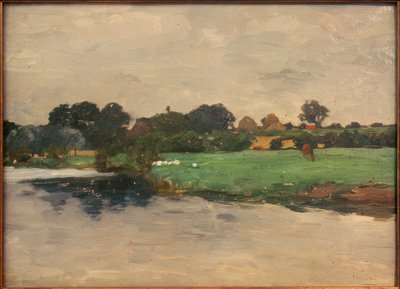 Flusslandschaft bei Hamburg von Thomas Ludwig Herbst