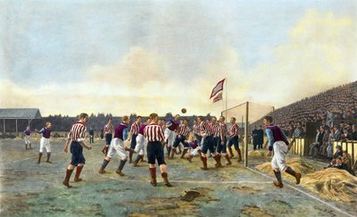 Aston Villa gegen Sunderland, 1893 von Thomas Marie Madawaska Hemy