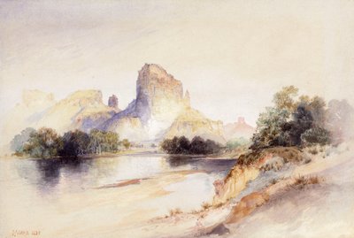 Castle Butte, Green River, Wyoming, 1894 von Thomas Moran