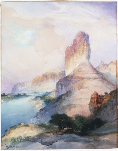 Castle Butte, Green River, Wyoming, 1900 von Thomas Moran