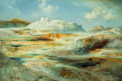 Jupiter Terrace, Yellowstone, 1893 von Thomas Moran