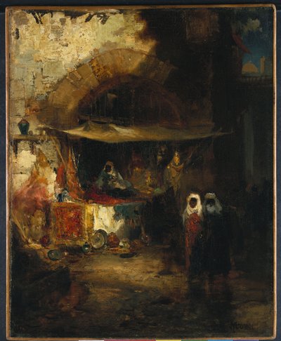 Marokkanischer Basar von Thomas Moran