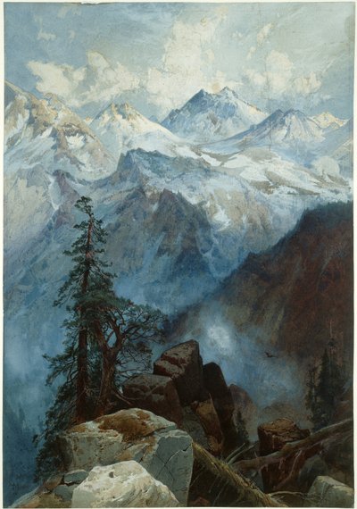 Gipfel der Sierras von Thomas Moran