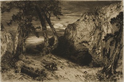 Der Kojote - Arizona von Thomas Moran