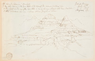 Zwei Klippen im Grand Canyon, Arizona von Thomas Moran