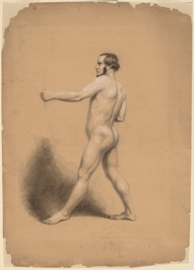 Bogenschütze, Aktstudie von Thomas Nast