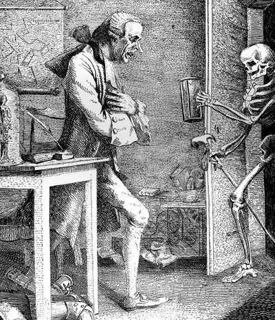 Sterne und Tod, 1768 von Thomas Patch