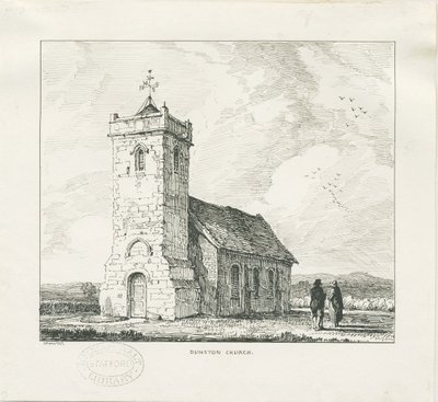Dunston Kirche: Federzeichnung von Thomas Peploe Wood