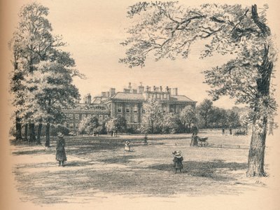 Südfront des Kensington Palace, 1902 von Thomas Robert Way