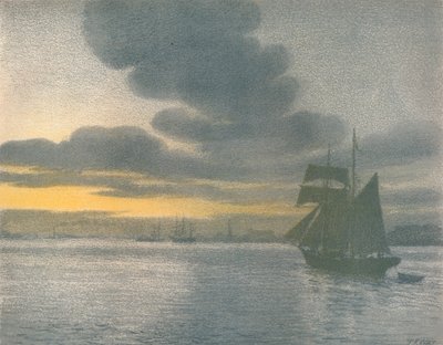 Die Untere Themse, um 1900 von Thomas Robert Way