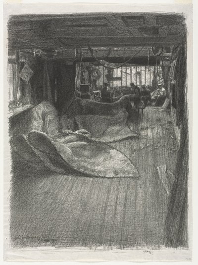Die Segelmacherwerkstatt, 1911 von Thomas Robert Way